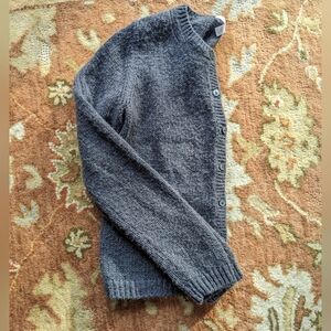 Soft gray wool-alpaca buttoned cardigan size 6 White Label The White Company EUC